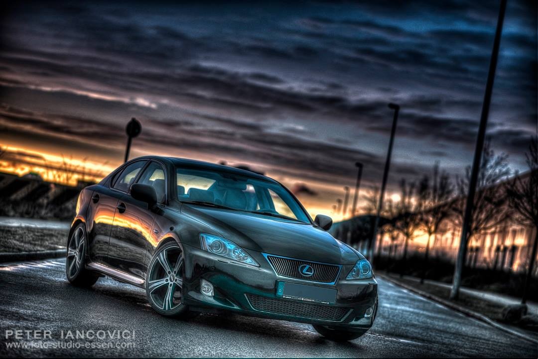 Automotive portrait at sunset