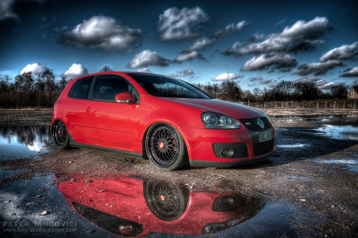 Red performance car