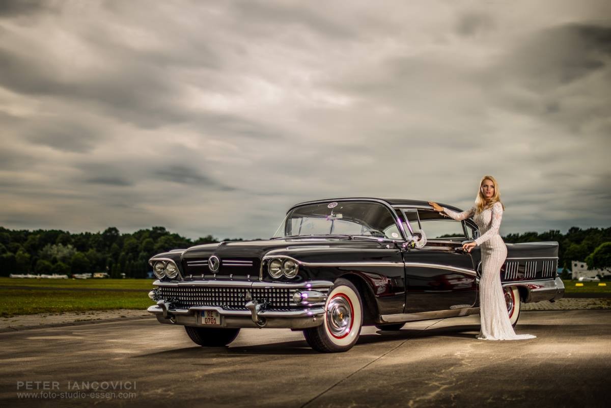 Classic American car photographed outdoors