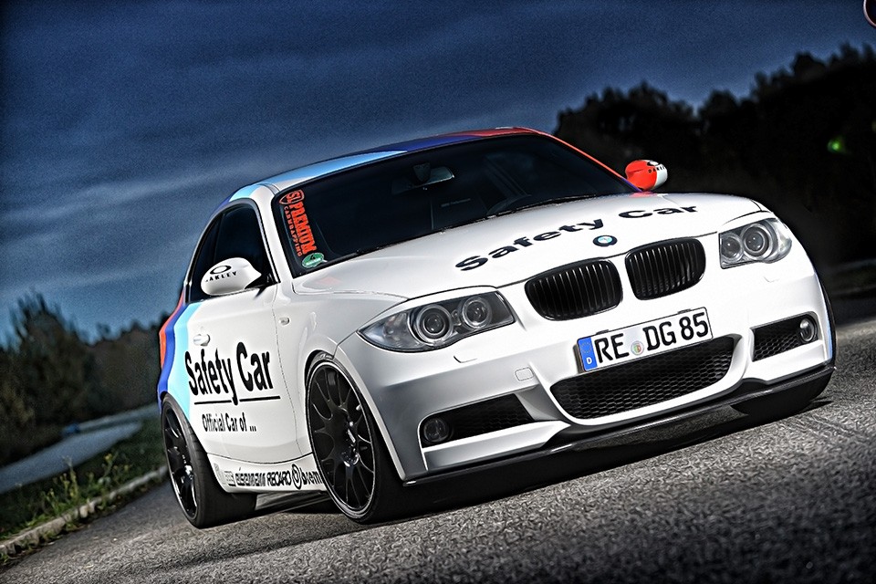 BMW photographed outdoors