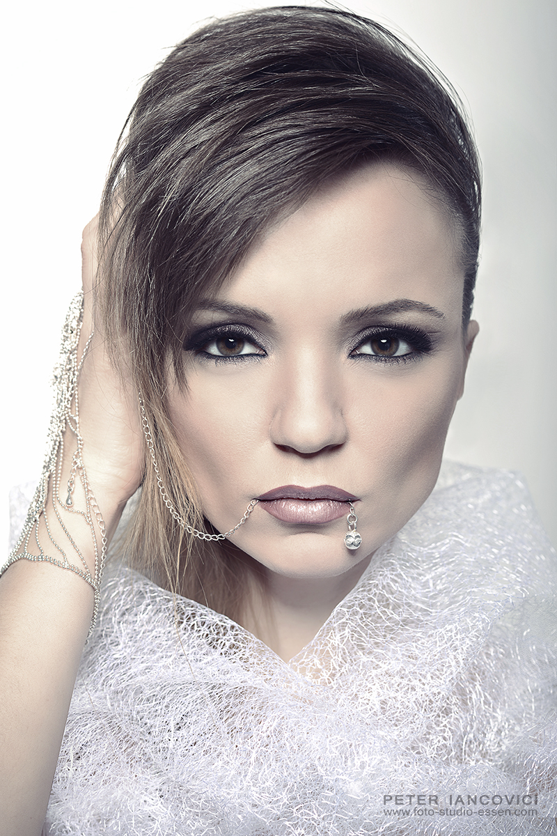 High contrast close-up portrait