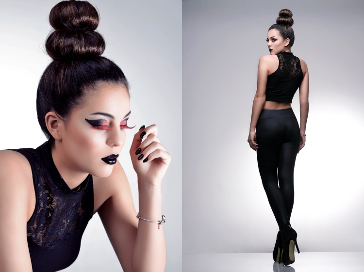 Expressive editorial fashion portrait